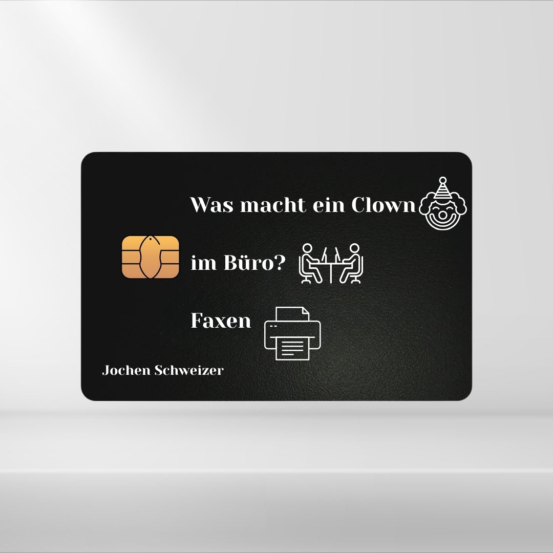 Clown im Büro