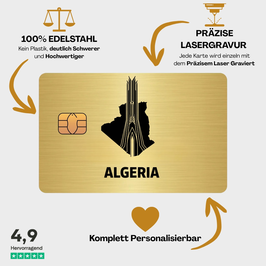 Algerien - Landkarte