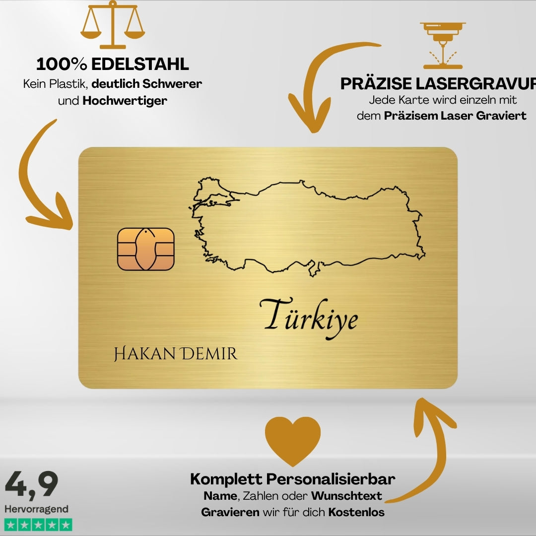 Türkei - Landkarte Dezent