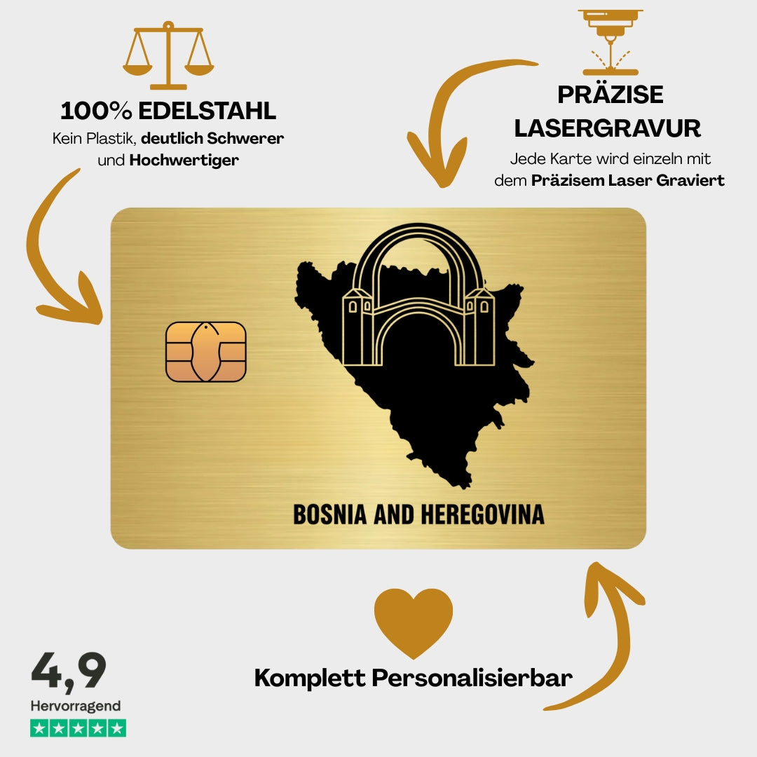 Bsonien & Herzegowina - Landkarte