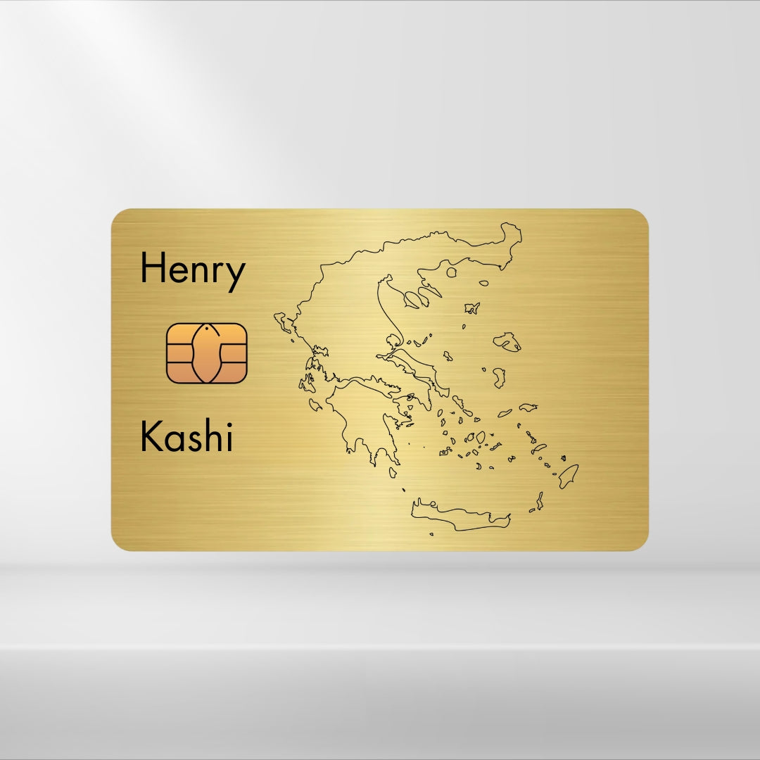 Griechenland - Landkarte Dezent