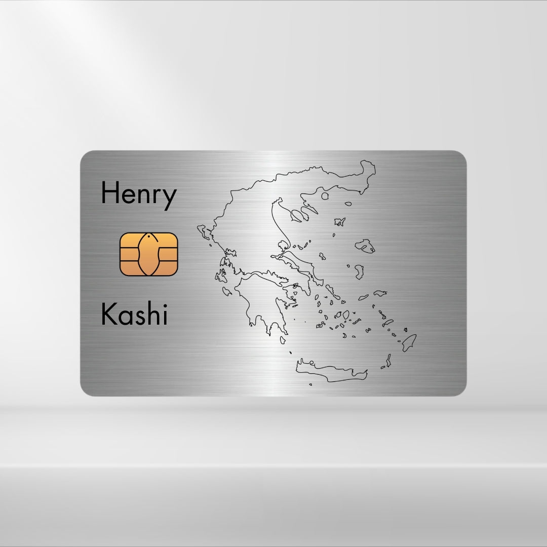 Griechenland - Landkarte Dezent