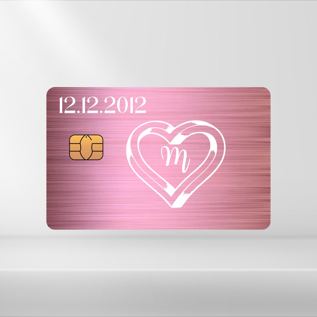 Ring mit Buchstabe + Datum