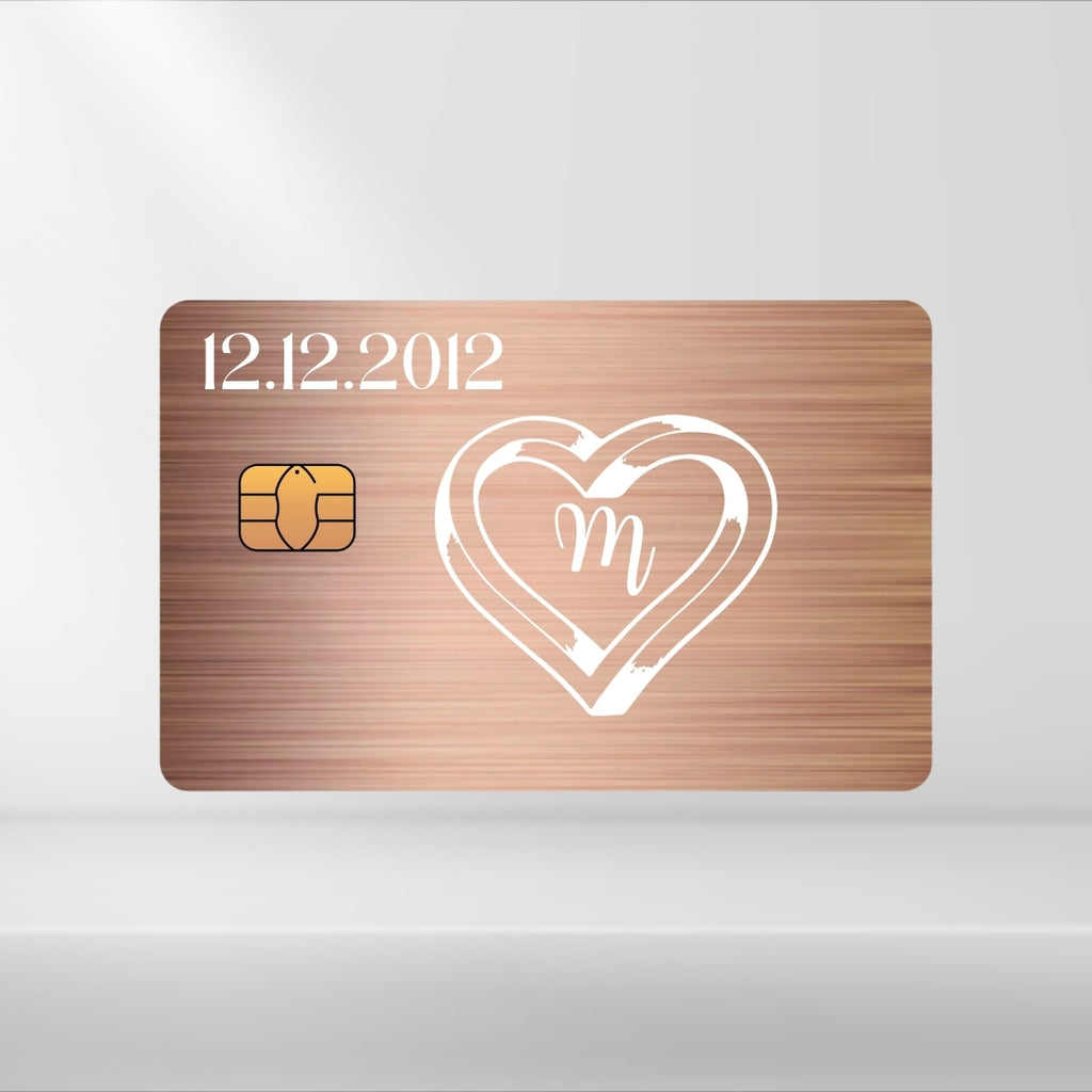 Ring mit Buchstabe + Datum