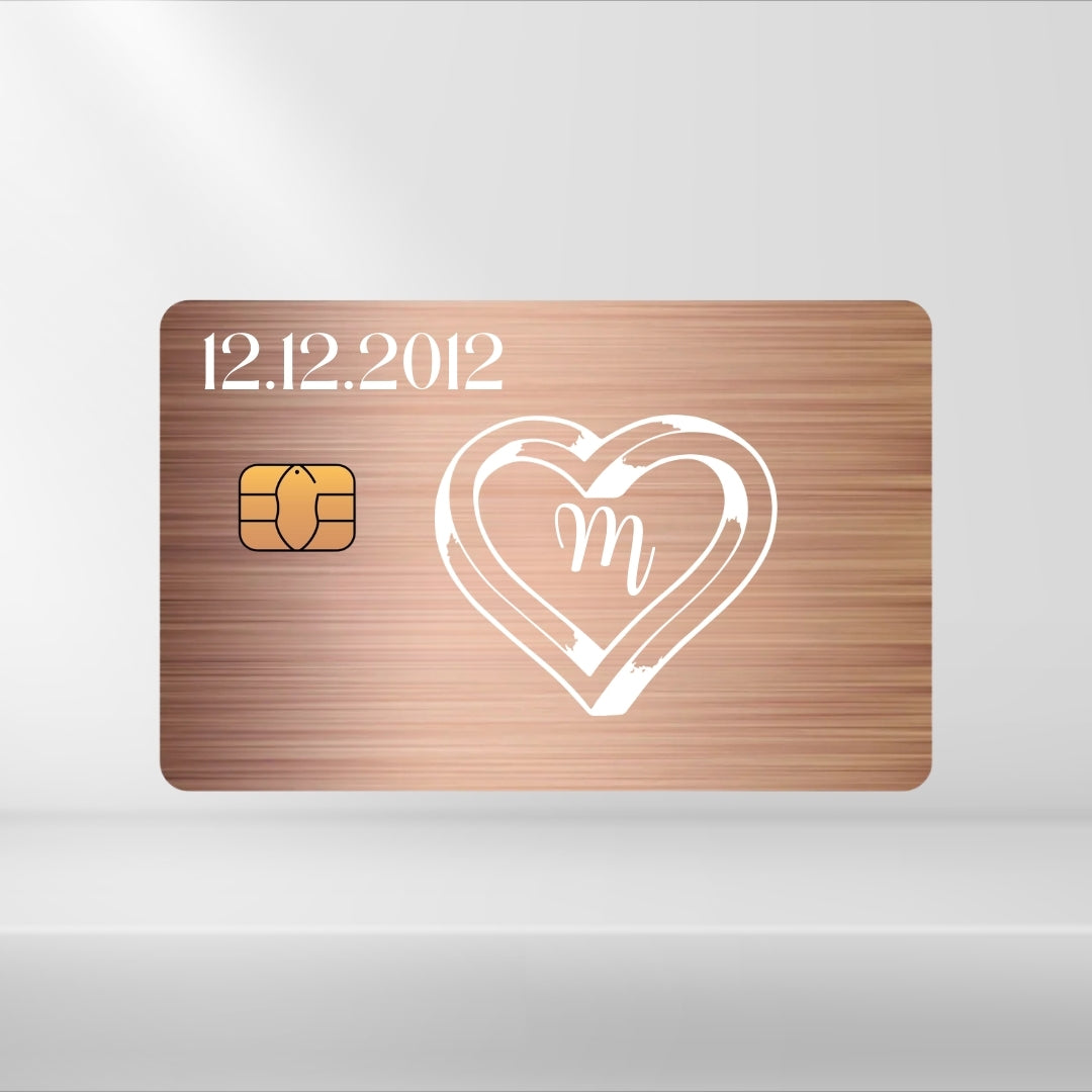 Ring mit Buchstabe + Datum