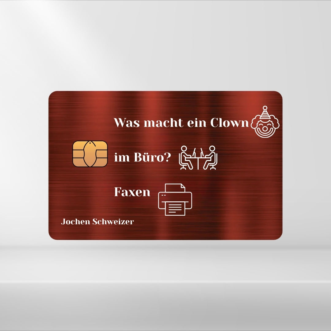 Clown im Büro