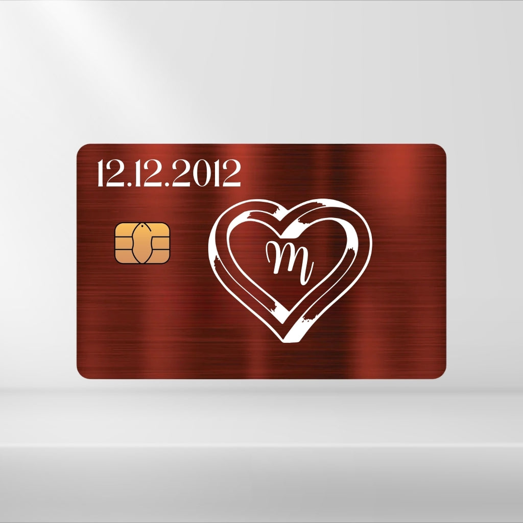 Ring mit Buchstabe + Datum