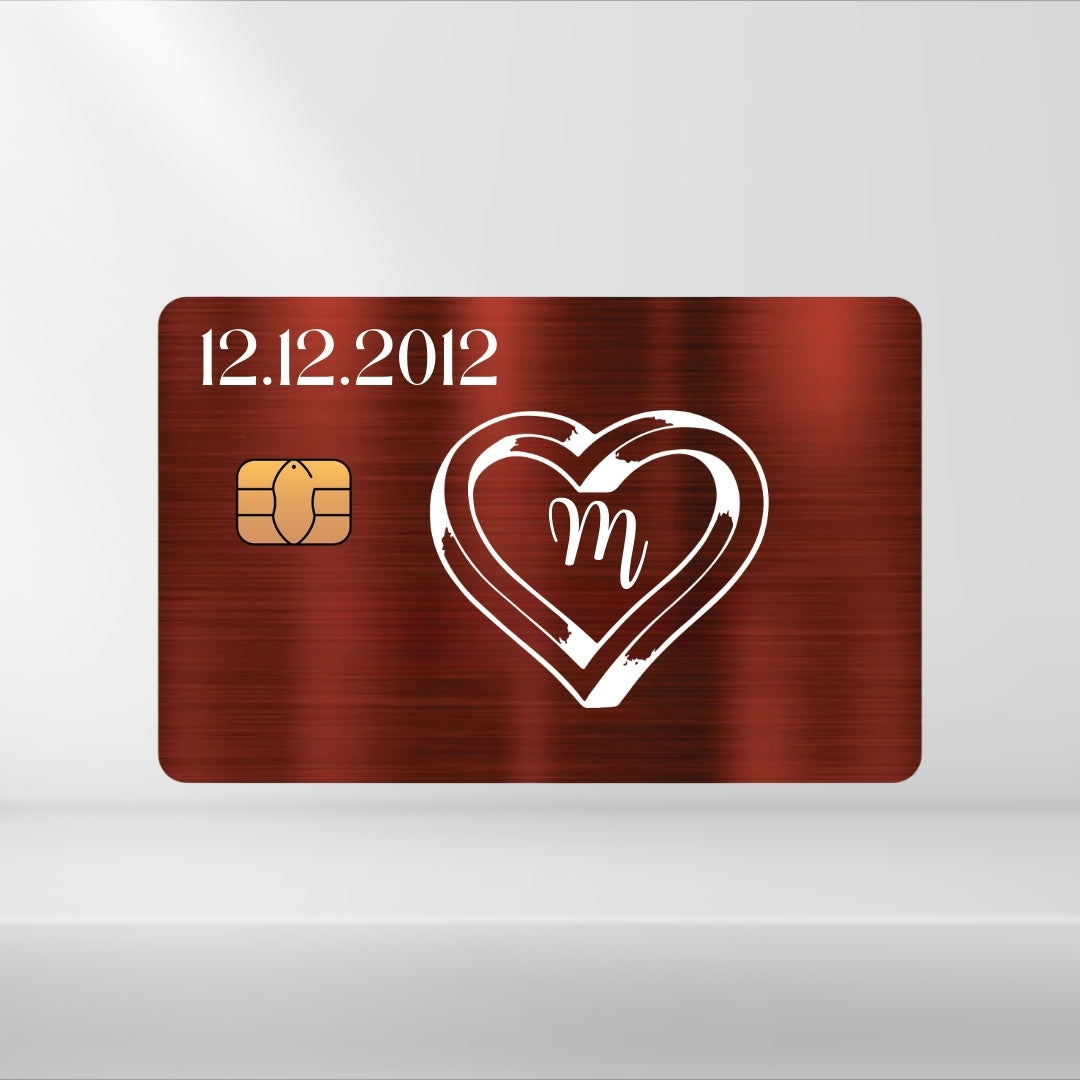 Ring mit Buchstabe + Datum