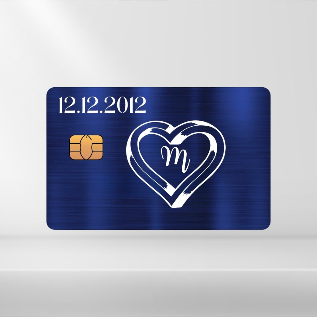 Ring mit Buchstabe + Datum