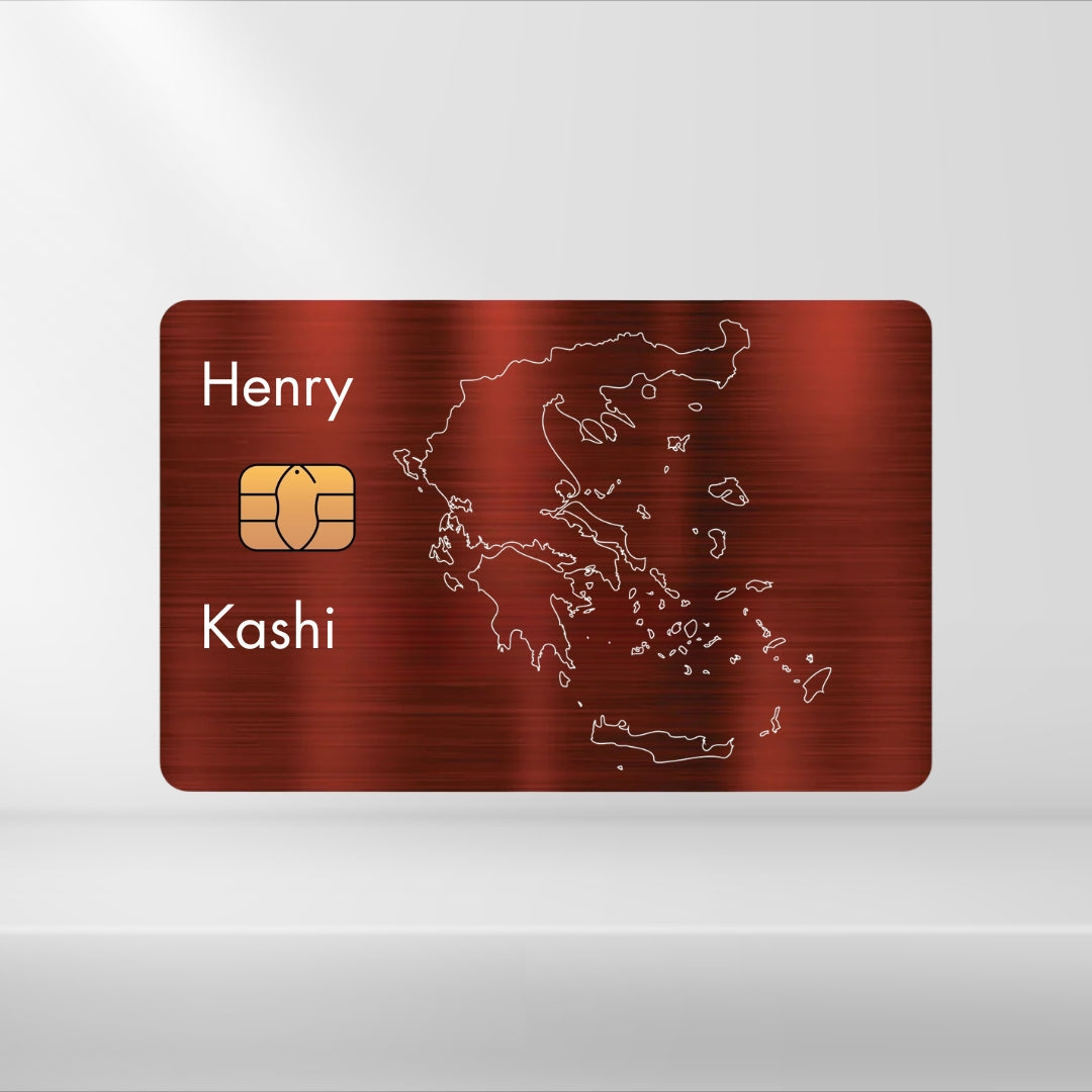 Griechenland - Landkarte Dezent