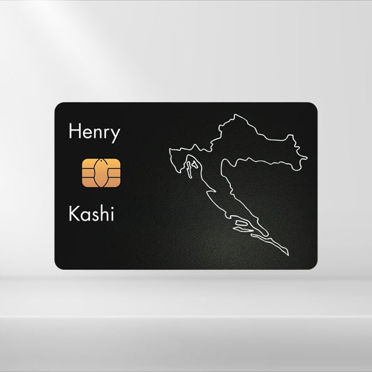 Kroatien - Landkarte Dezent